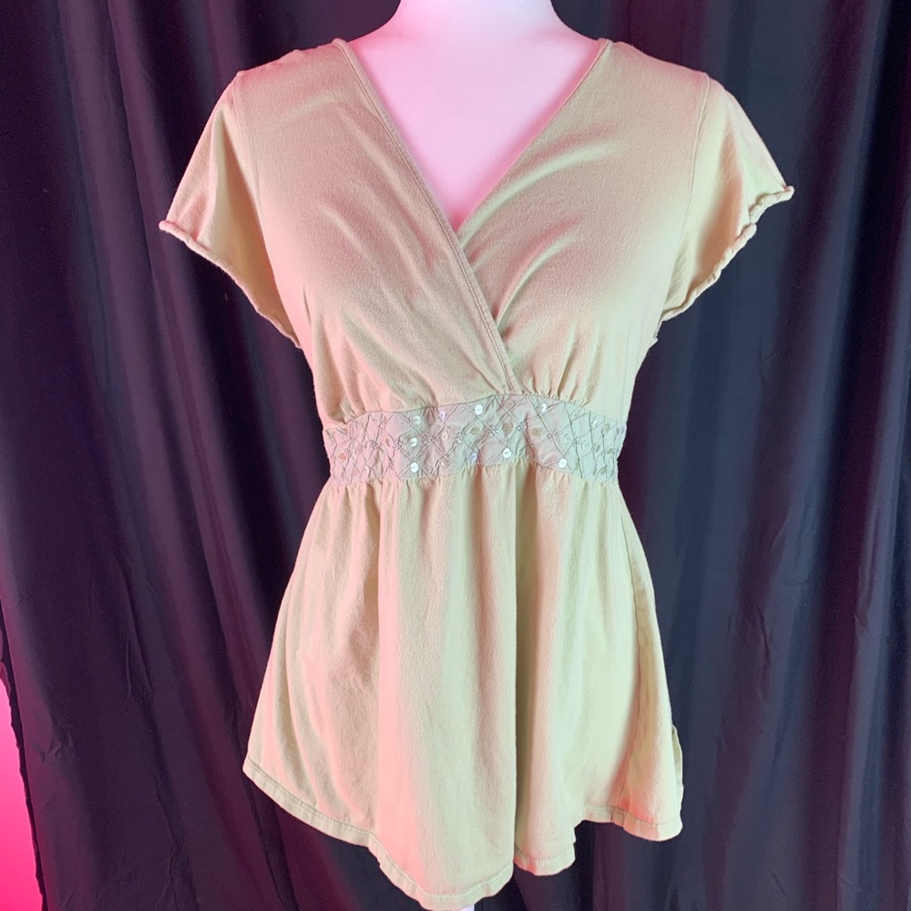 Oh baby sage green maternity shirt size XL